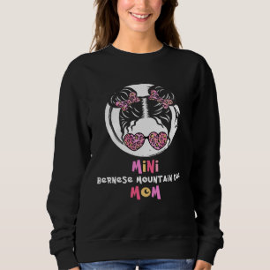 Mini Bernese Mountain Dog Mom little girl cute Sweatshirt