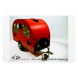 Mini Bike Camper Ladybug style Premium Magnet