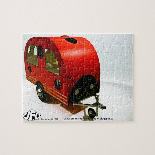 Mini Bike Camper Ladybug style Puzzle (Horizontal)