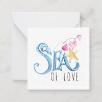 Mini Blue Ocean Inspired Valentines Day Cards