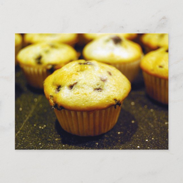 mini blueberry muffins postcard (Front)