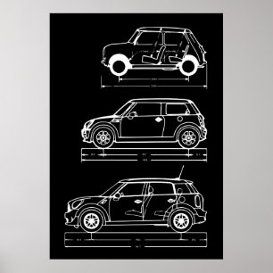 Mini - Blueprint poster