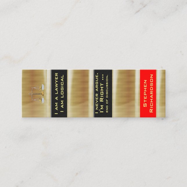 Mini Bookmarks Business Card (Front)