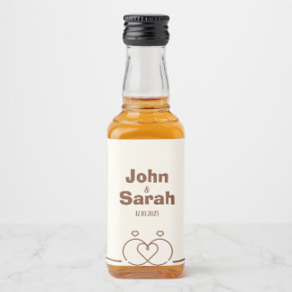 Mini Bottle Label – Elegant & Delicate Design