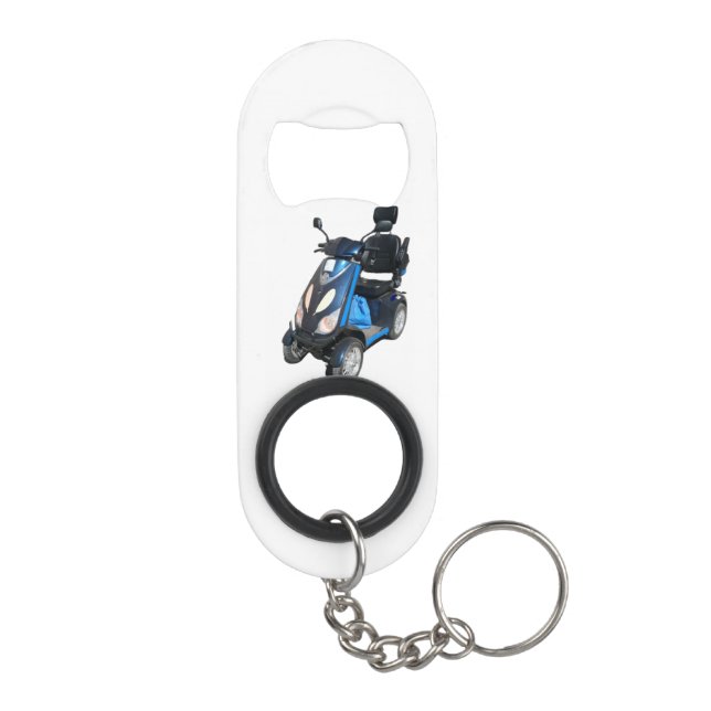 Mini Bottle Opener With Keychain (Back)