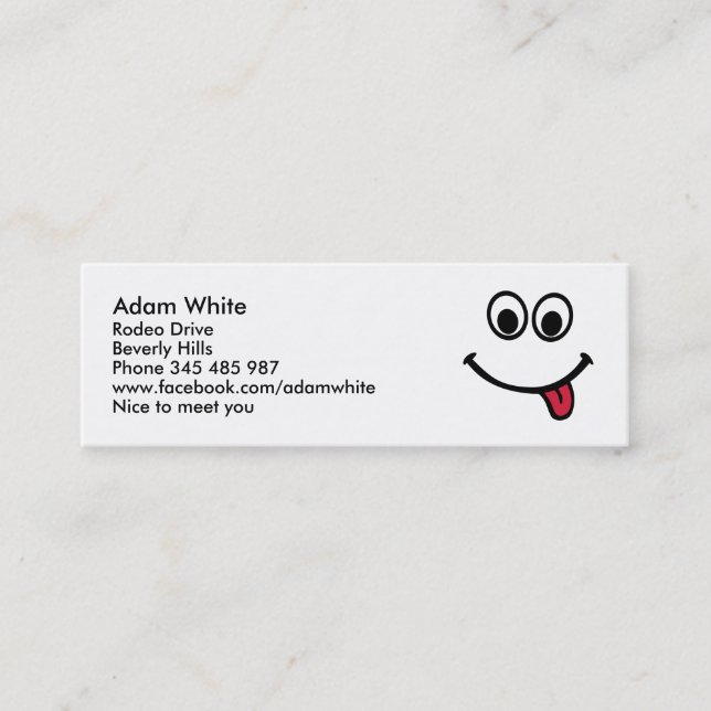  MINI BUSINESS CARD (Front)