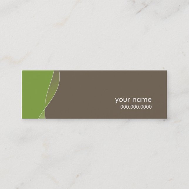 MINI BUSINESS CARD :: swishes 1 (Front)
