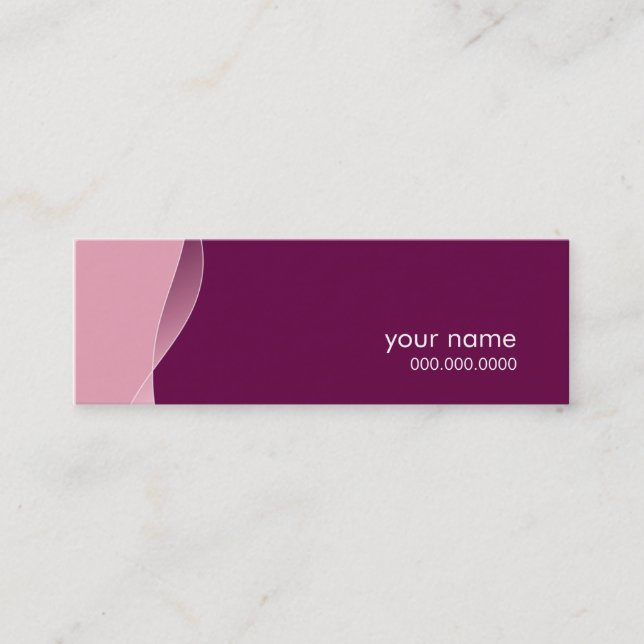 MINI BUSINESS CARD :: swishes 6 (Front)