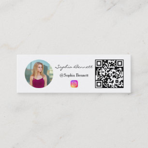 Mini Business Cards Instagram Photo QR Followers