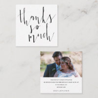 MINI | Calligraphy Photo Wedding Thank You