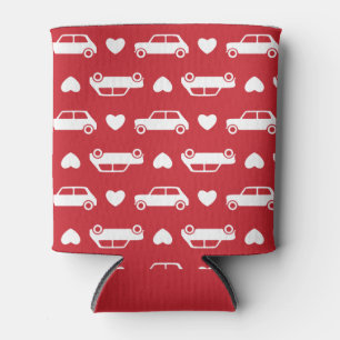 Mini Car Hearts Red Can Cooler