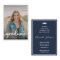  Mini Charcoal Blue Photo Graduation Invitation