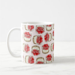Mini Cherry Cheesecakes - Pink Mug