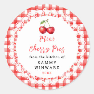 Mini Cherry Pies Packaging Label