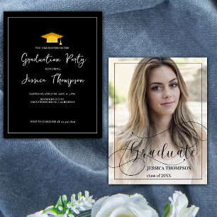 Mini Class of 2025 Photo Graduation Invitation