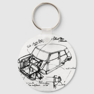 mini-classic sketch key key ring
