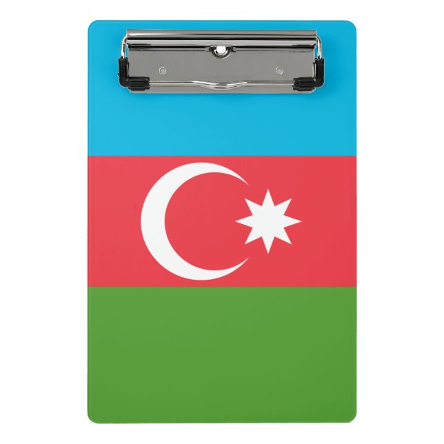 Mini clipboard with flag of Azerbaijan (Front)