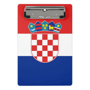Mini clipboard with flag of Croatia