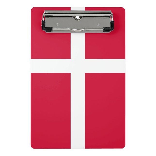 Mini clipboard with flag of Denmark (Front)