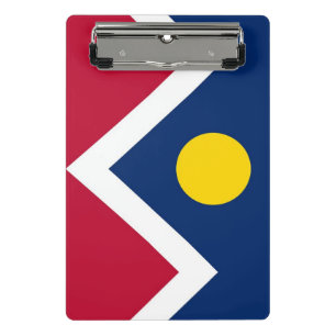 Mini clipboard with flag of Denver, USA