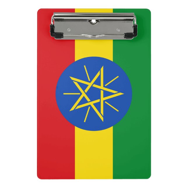 Mini clipboard with flag of Ethiopia (Front)