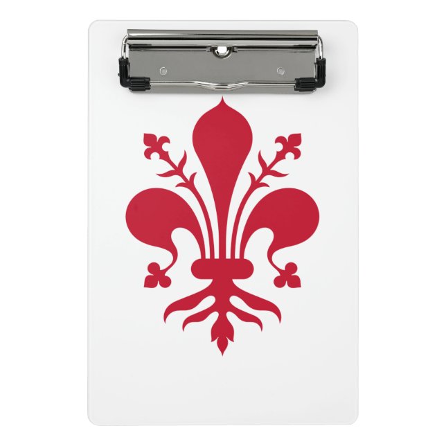 Mini clipboard with flag of Florence, Italy (Front)