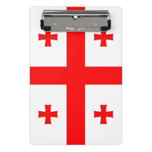 Mini clipboard with flag of Georgia