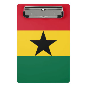 Mini clipboard with flag of Ghana