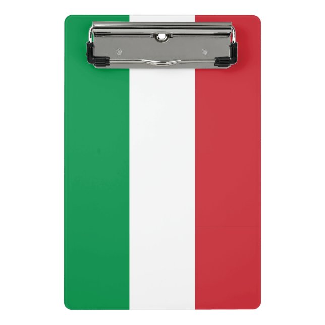 Mini clipboard with flag of Italy (Front)