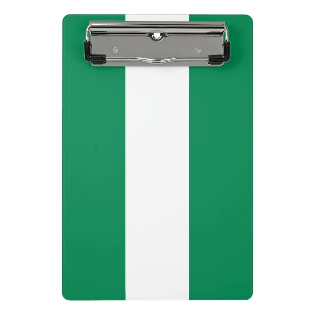 Mini clipboard with flag of Nigeria (Front)