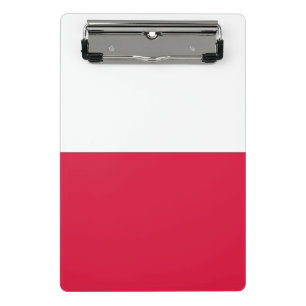 Mini clipboard with flag of Poland