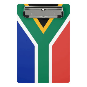 Mini clipboard with flag of South Africa