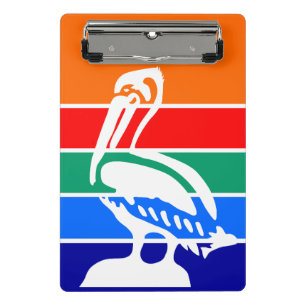 Mini clipboard with flag of St. Petersburg