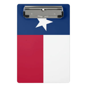 Mini clipboard with flag of Texas, USA