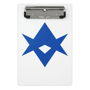 Mini clipboard with flag of Toyota City, Japan