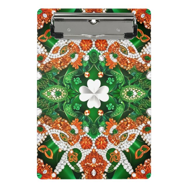 Mini clipboard with Irish Colours (Front)