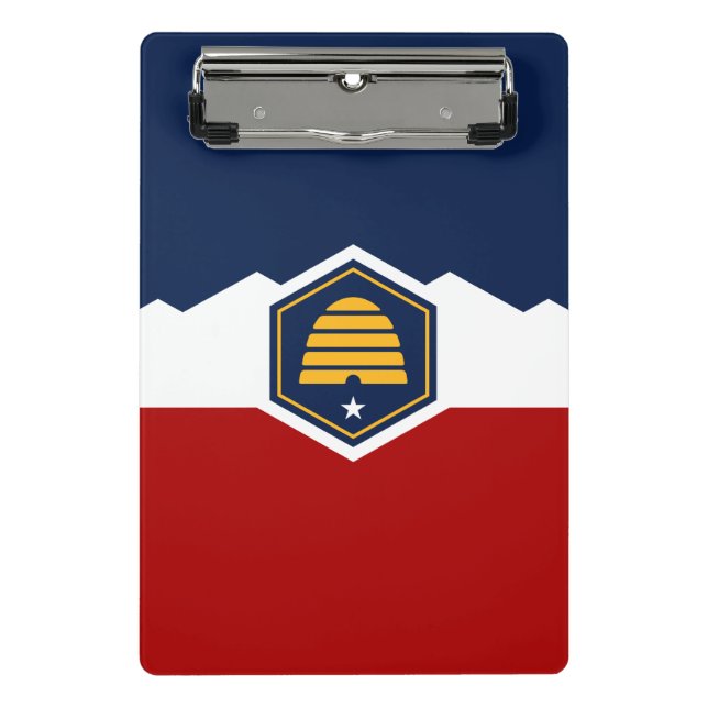 Mini clipboard with new flag of Utah, USA (Front)