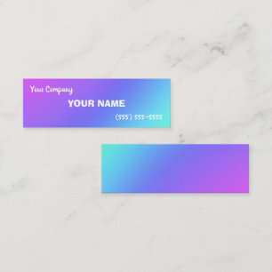 Mini Colourful Gradient Business Cards