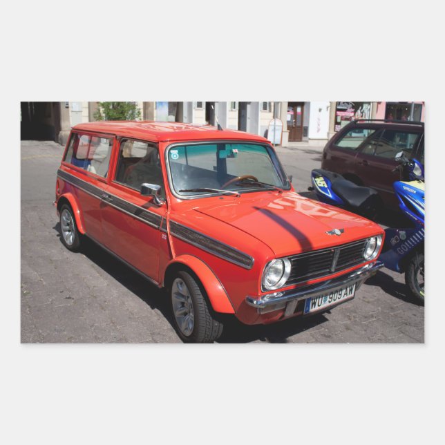 Mini Cooper Clubman Estate Wagon Rectangular Sticker (Front)