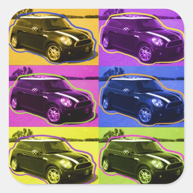 MINI COOPER POP STICKER (Front)