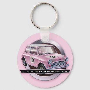 Mini Cooper S pink Key Ring