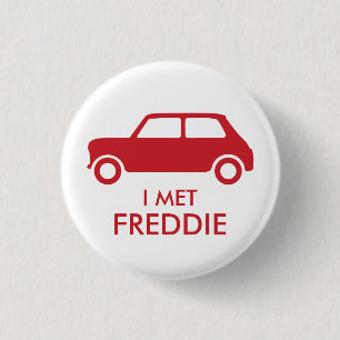 Mini Cooper Trading Pin - Red on White