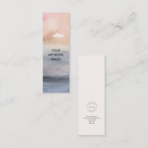 Mini Customisable Artist Bookmark Template Business Card