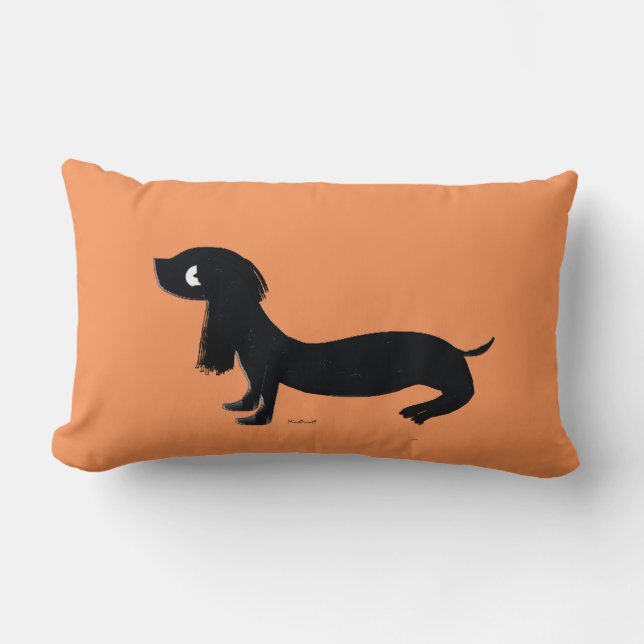 Mini Dachshund Lumbar Cushion (Front)