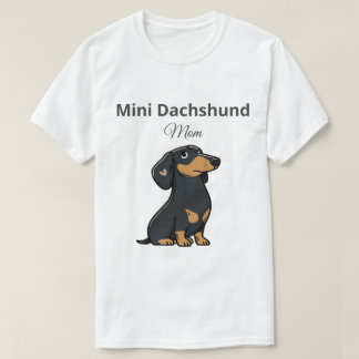 Mini Dachshund Mum Shirt Cute Doxie Gift