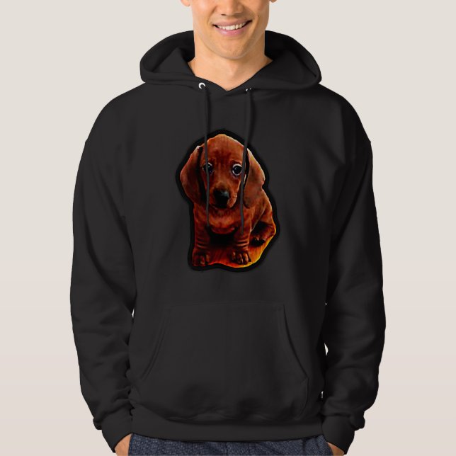 Mini Dachshund Puppy Hoodie (Front)