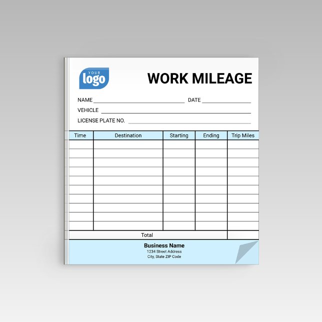 Mini Daily Work Mileage Log Sheet Notepad (Creator Uploaded)