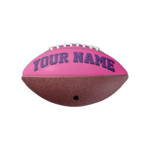 Mini DARK PINK AND PURPLE Personalised Football