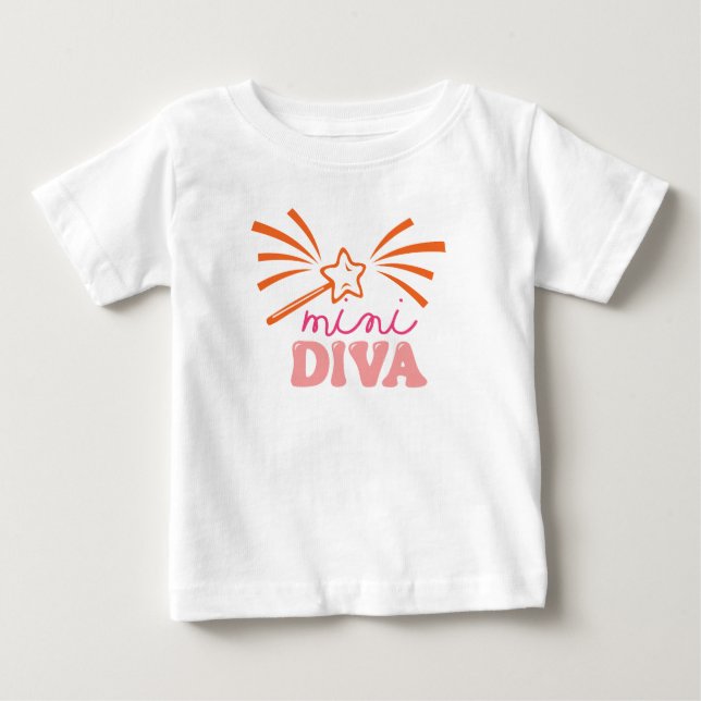 Mini Diva Baby T-Shirt (Front)