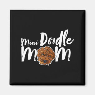 Mini doodle mum dog cute girly dog mamaMini doodle Magnet